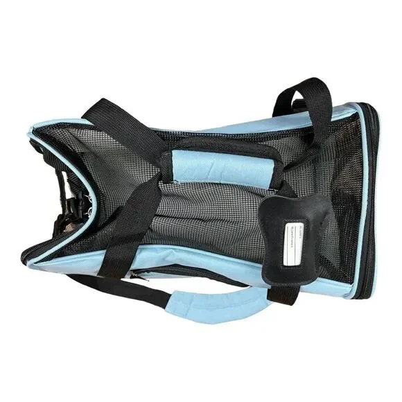 Paw & Pals Airline Approved Blue Pet Soft-Sided Carriers for Small Cats Dogs - Picture 2 of 10